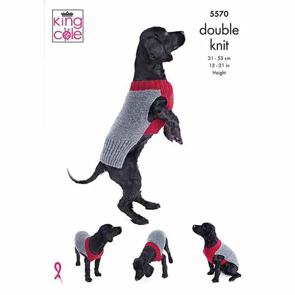 King Cole  Dog Coats Knitted 5570