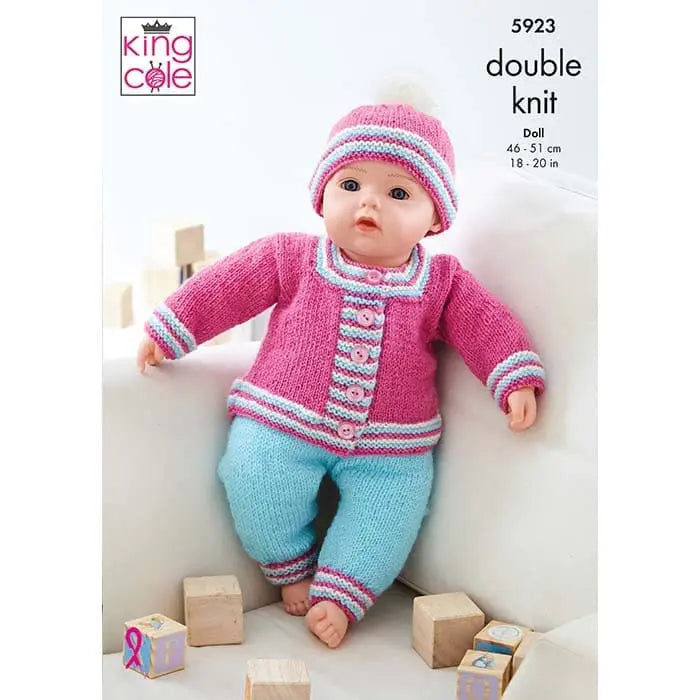 King Cole Knitting Pattern 5923 Double Knitting