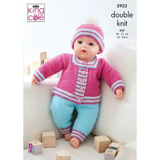 King Cole Knitting Pattern 5923 Double Knitting