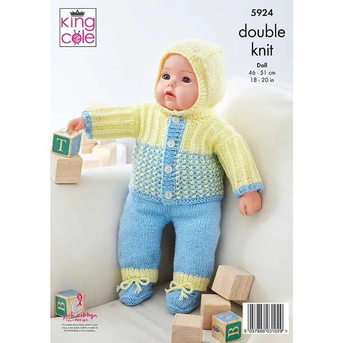 King Cole Knitting Pattern 5924 Double Knitting