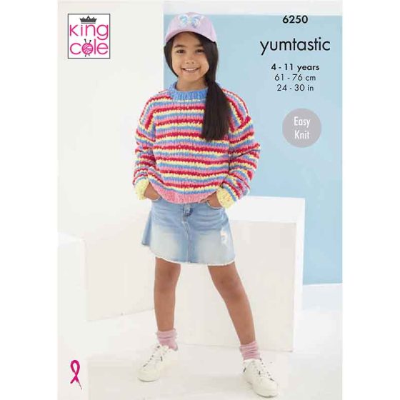 King Cole Knitting Pattern 6250 Chunky Yumtastic