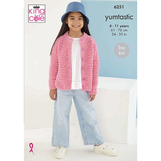 King Cole Knitting Pattern 6251 Chunky Yumtastic