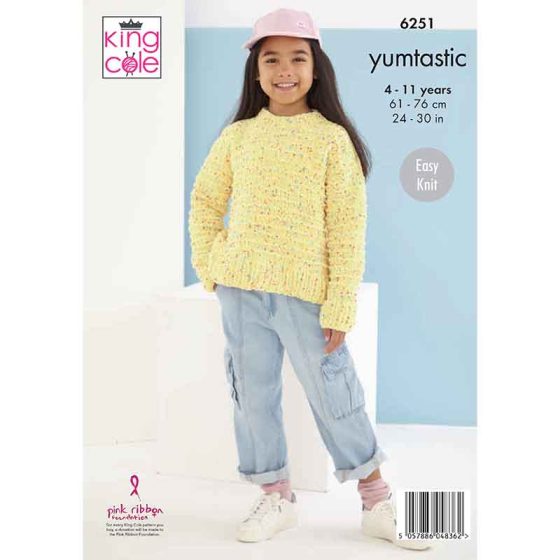 King Cole Knitting Pattern 6251 Chunky Yumtastic
