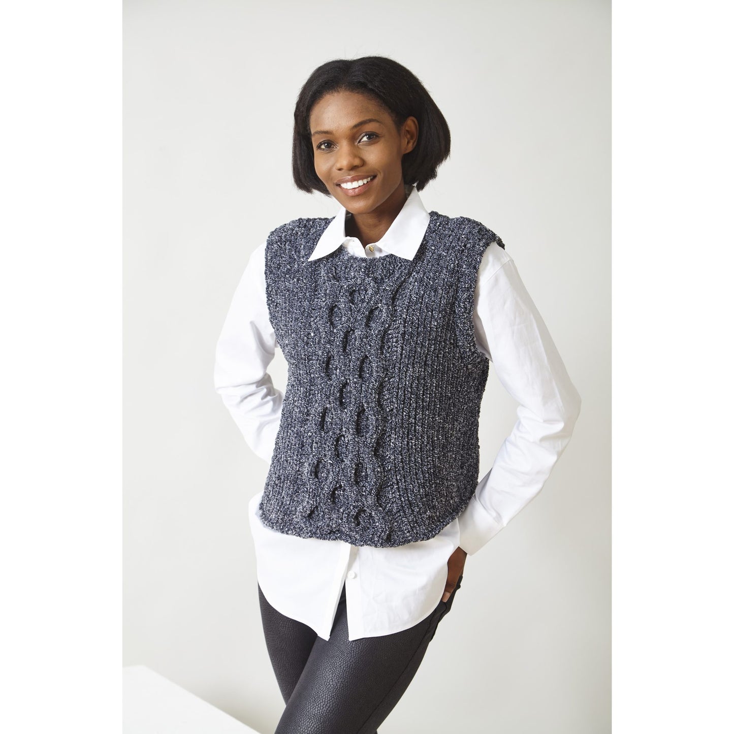 King Cole Knitting Pattern Sweater and Tank 6317