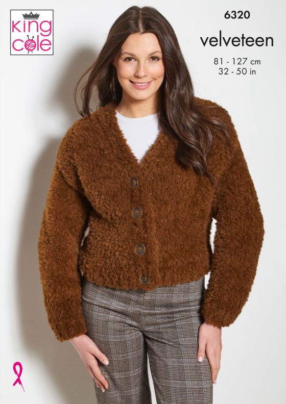 King Cole Knitting Pattern  Cardigan and Waistcoat 6320