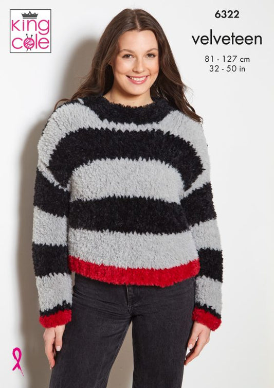King Cole Knitting Pattern  Sweaters 6322