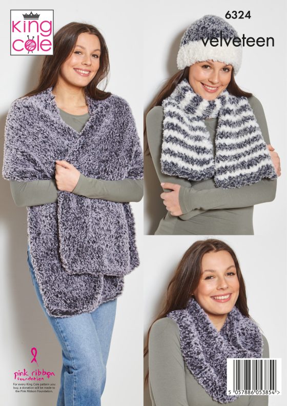 King Cole Knitting Pattern  Accessories 6324
