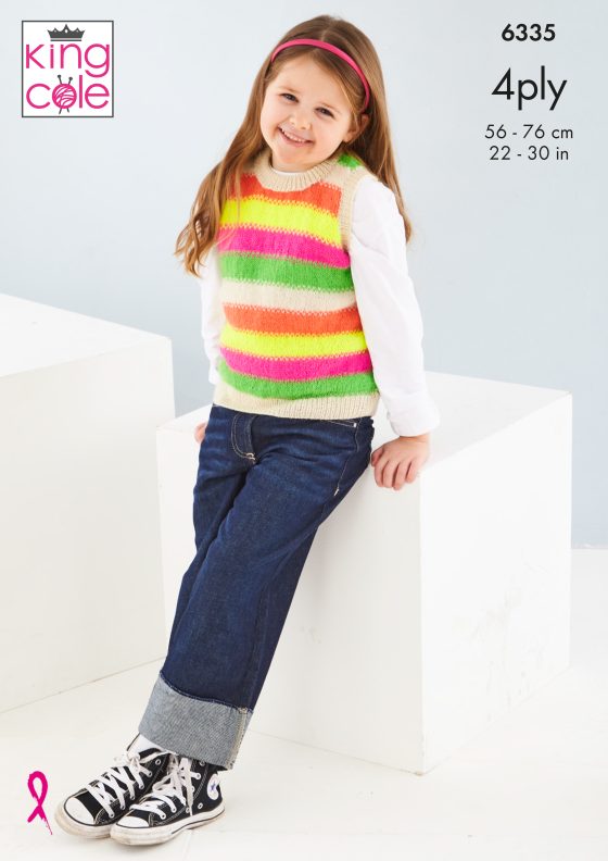 King Cole Knitting Pattern 6335 4ply