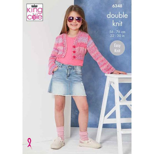 King Cole 6348 Cardigan and Top -  DK