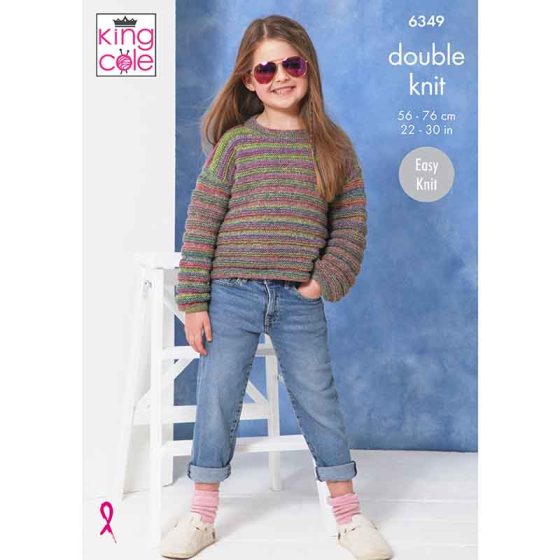King Cole 6349 Sweater and Cardigan -  DK