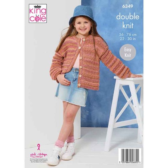King Cole 6349 Sweater and Cardigan -  DK