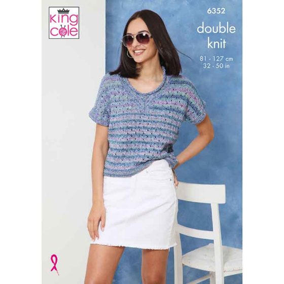 King Cole 6351  Tops -  DK