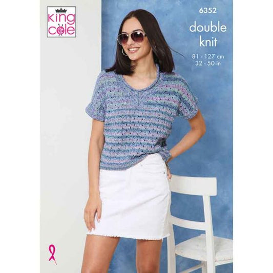 King Cole 6351  Tops -  DK
