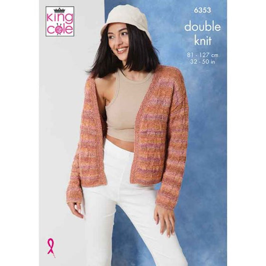 King Cole 6353  Cardigans -  DK