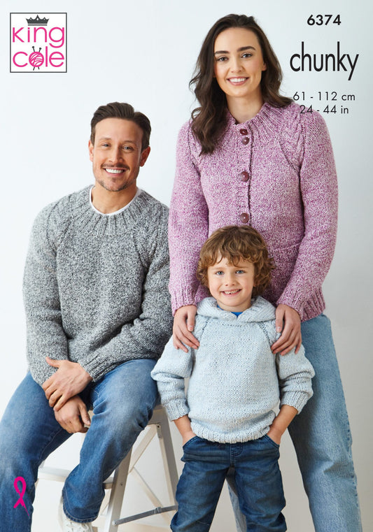 King Cole Knitting Pattern 6374