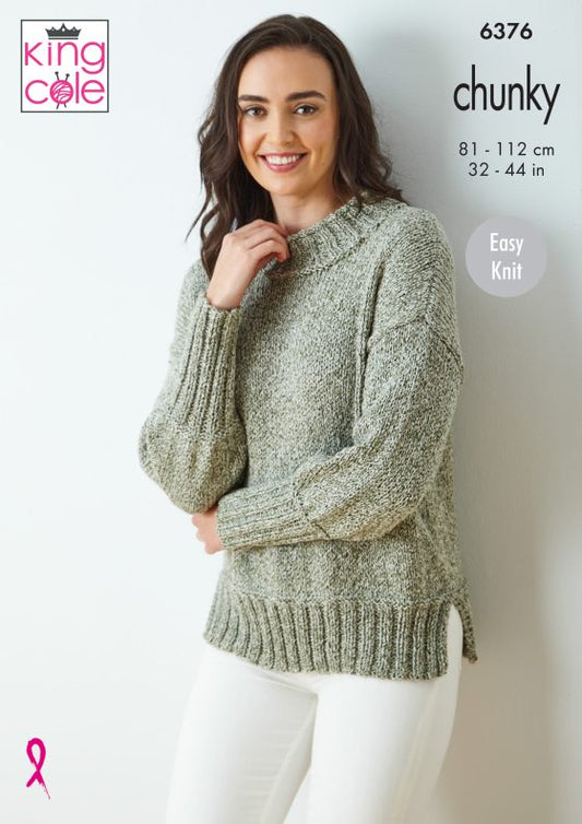 King Cole Knitting Pattern 6376