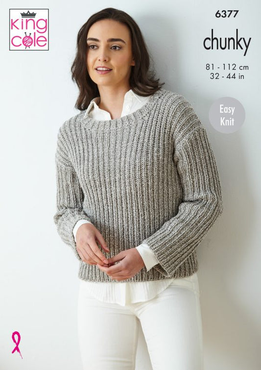 King Cole Knitting Pattern 6377