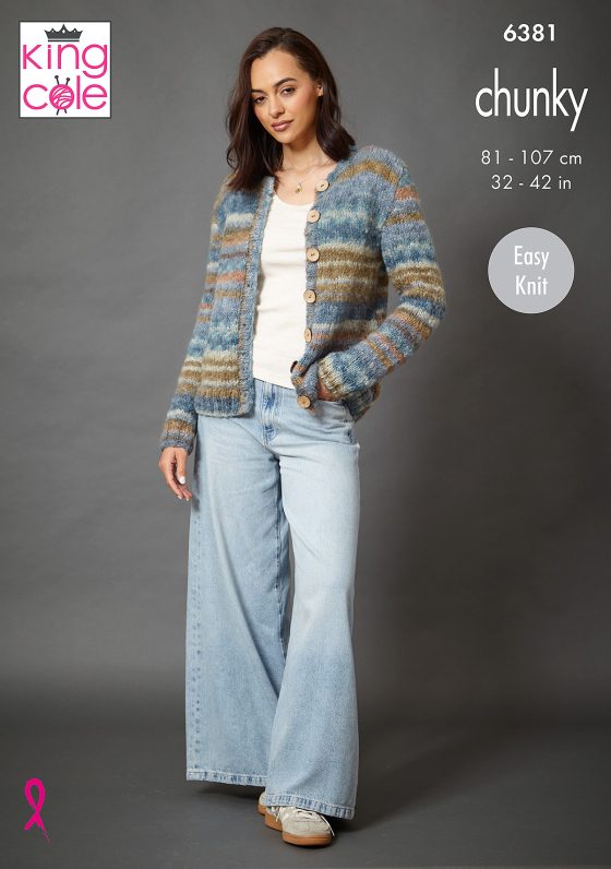 King Cole Knitting Pattern 6381 Chunky