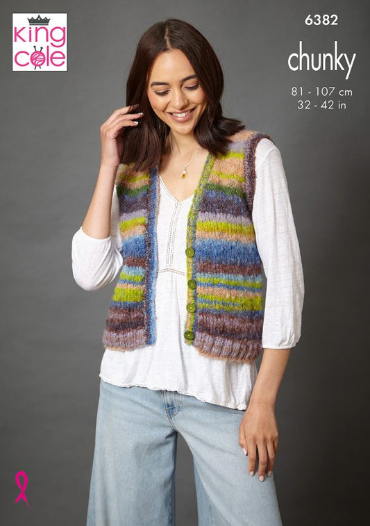 King Cole Knitting Pattern 6382 Chunky