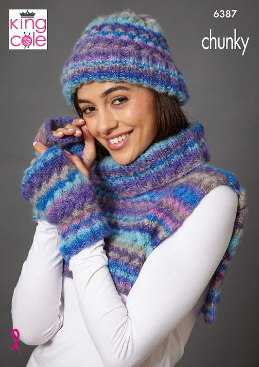 King Cole Knitting Pattern 6387 Chunky
