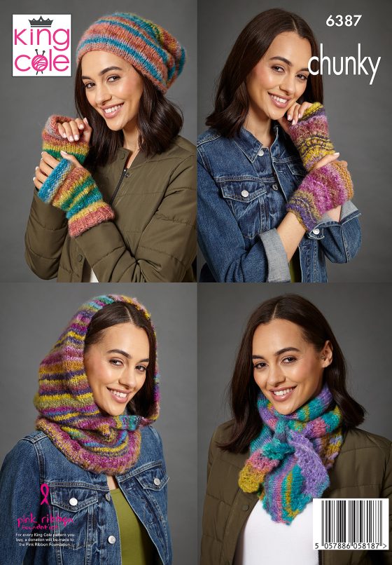 King Cole Knitting Pattern 6387 Chunky