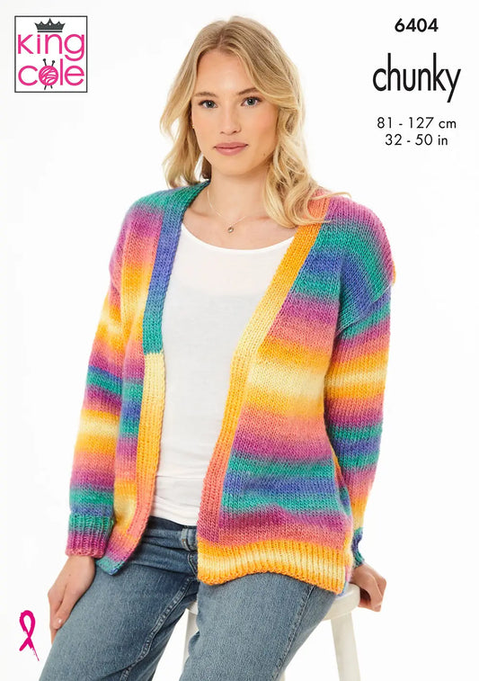 King Cole 6064 Ladies  Cardigan - Chunky