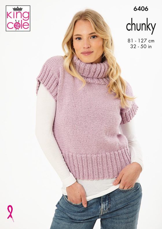 King Cole Knitting Pattern 6406 Chunky