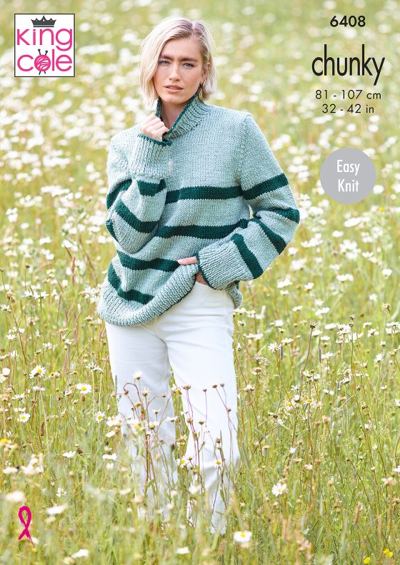 King Cole Knitting Pattern 6408 Chunky