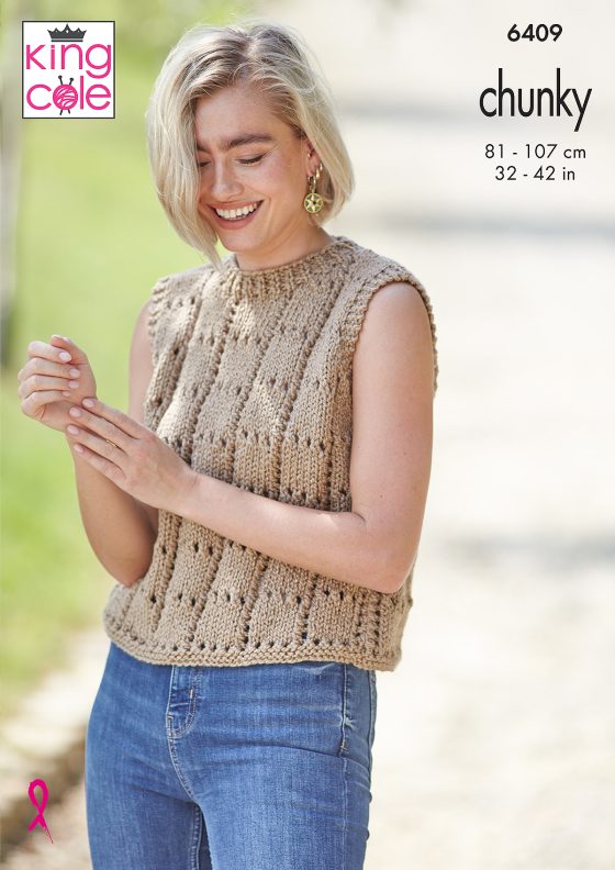 King Cole Knitting Pattern 6409 Chunky