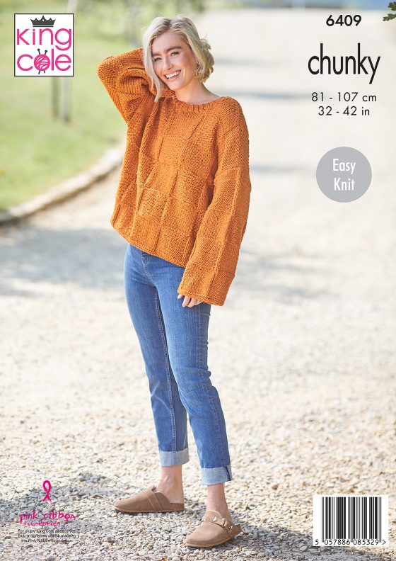 King Cole Knitting Pattern 6409 Chunky