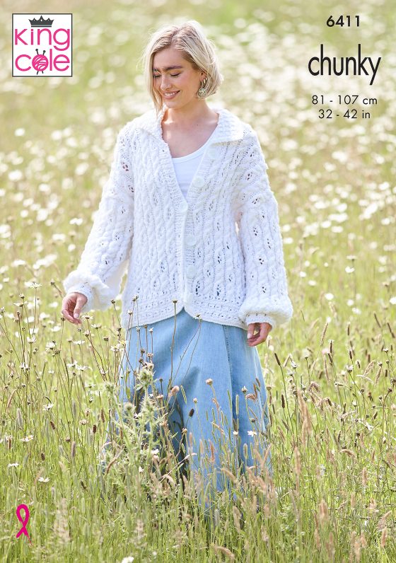 King Cole Knitting Pattern 6411 Chunky