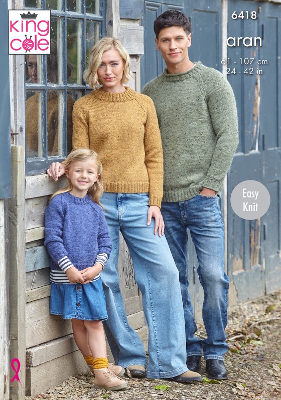 King Cole Knitting Pattern 6418 Aran