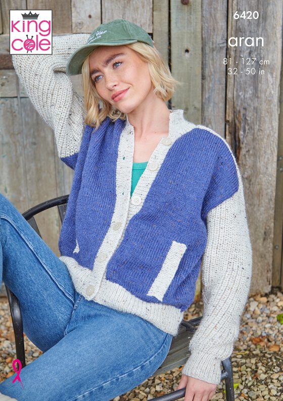 King Cole Knitting Pattern 6420 Aran