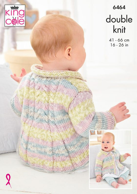 King Cole Knitting Pattern DK - Coats 6464