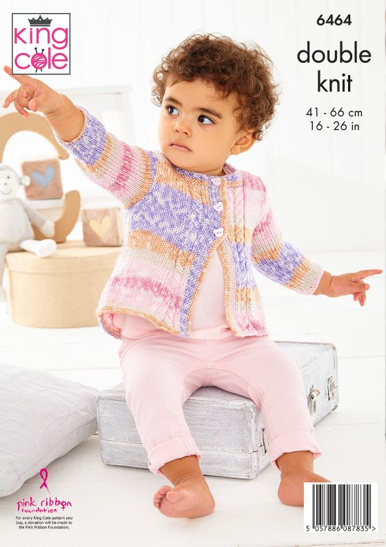 King Cole Knitting Pattern DK - Coats 6464