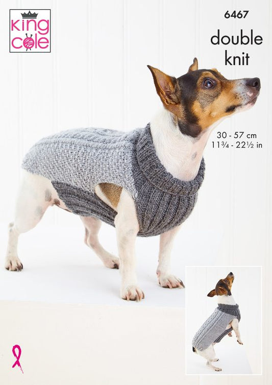 King Cole  Dog Coats Knitted