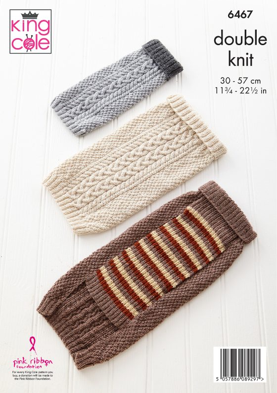 King Cole  Dog Coats Knitted