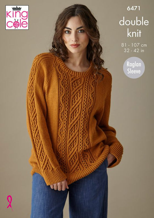 King Cole 6471 Sweater and Top - Double Knit