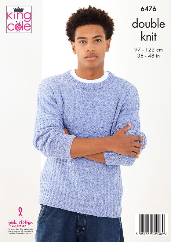King Cole 6476 Sweaters - Double Knit