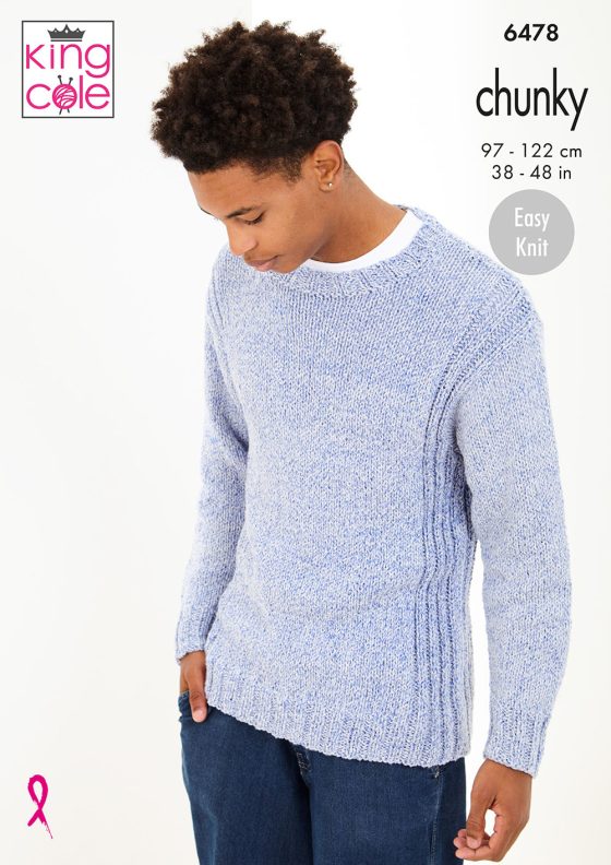King Cole Knitting Pattern 6478 Chunky