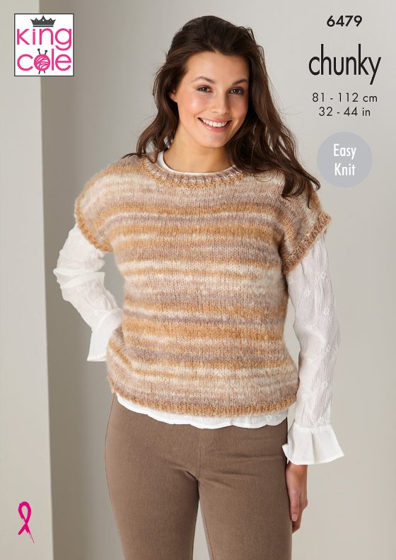 King Cole Knitting Pattern 6491 Chunky