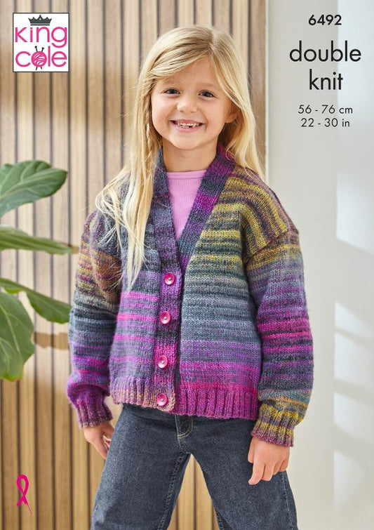 King Cole 6492 Cardigans - Double Knit