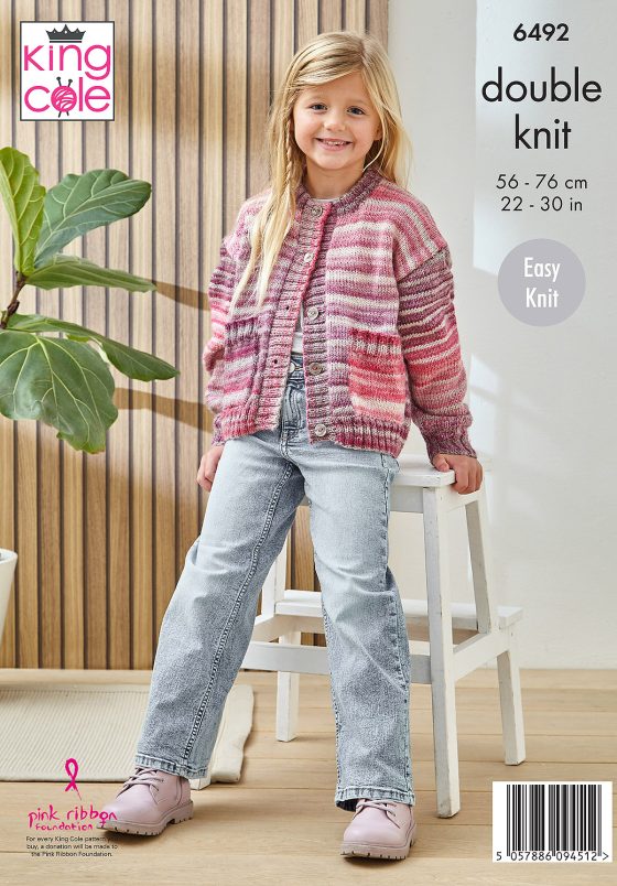 King Cole 6492 Cardigans - Double Knit
