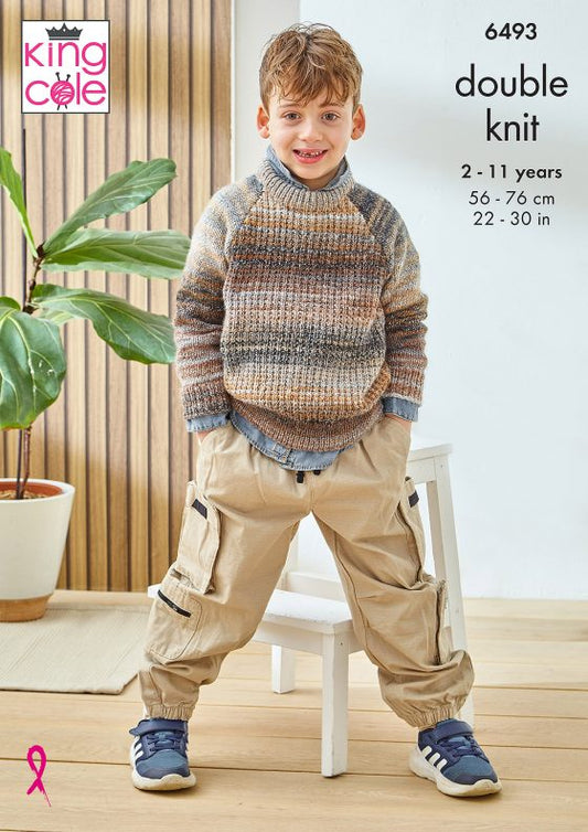 King Cole 6493 Sweaters - Double Knit