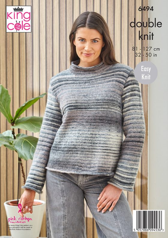 King Cole 6494 Sweaters - Double Knit
