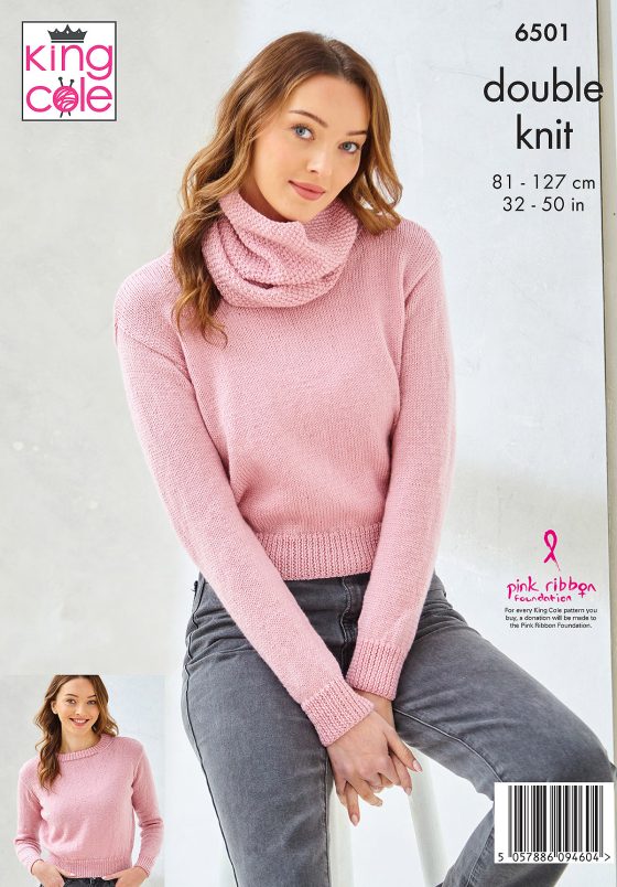 King Cole Knitting Pattern 6501 Ladies Scardigans - Double Knitting