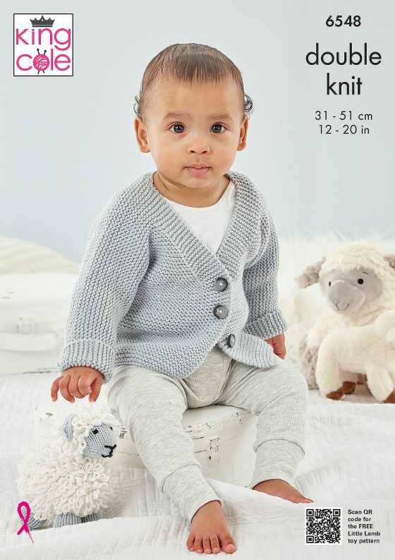 King Cole Knitting Pattern 6548 Double Knitting