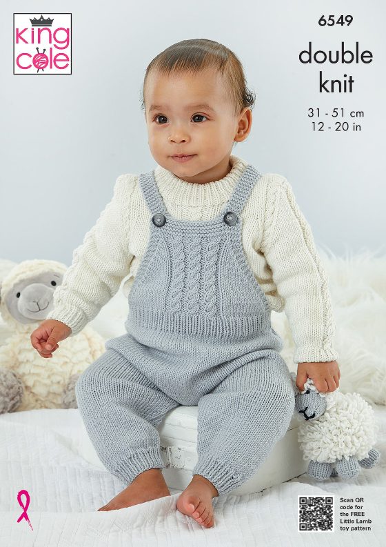 King Cole Knitting Pattern 6549 Double Knitting