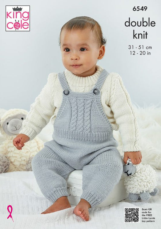 King Cole Knitting Pattern 6549 Double Knitting