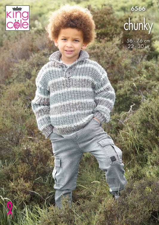 King Cole Knitting Pattern 6566 Chunky